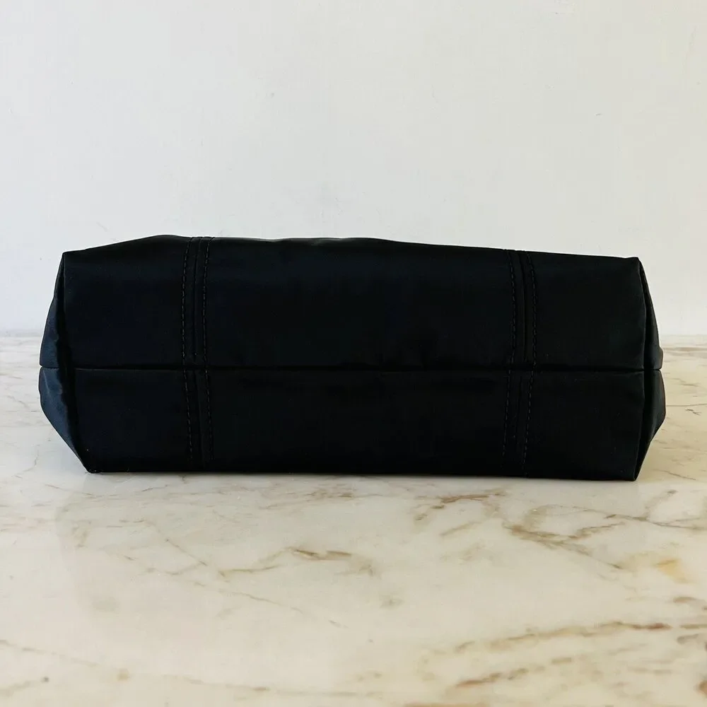 MICHAEL KORS Jane Black Nylon Leather Medium Shoulder Bag